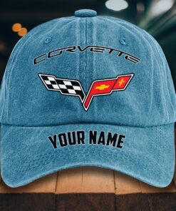 Alternative view of Corvette C6 Gewaschene Denim-Kappe