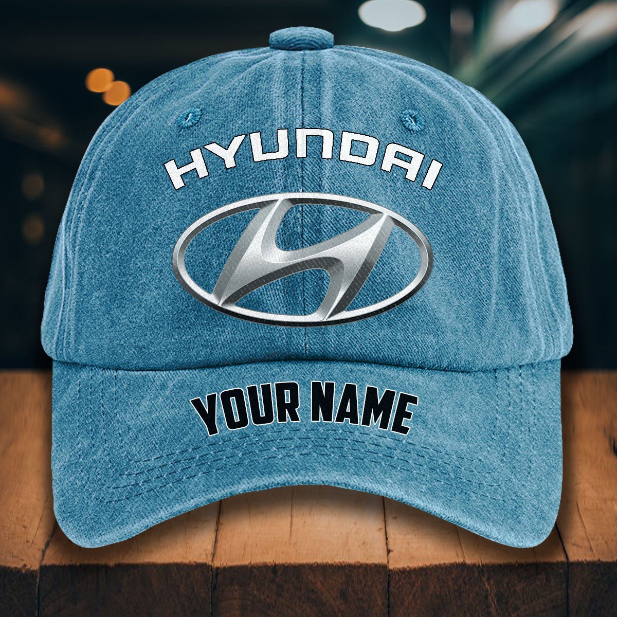 Hyundai Gewaschene Denim-Kappe – Bild 2