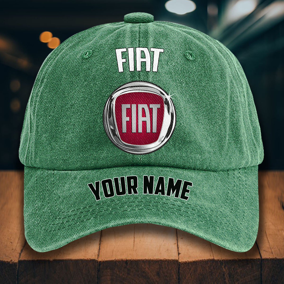 Fiat Gewaschene Denim-Kappe – Bild 3