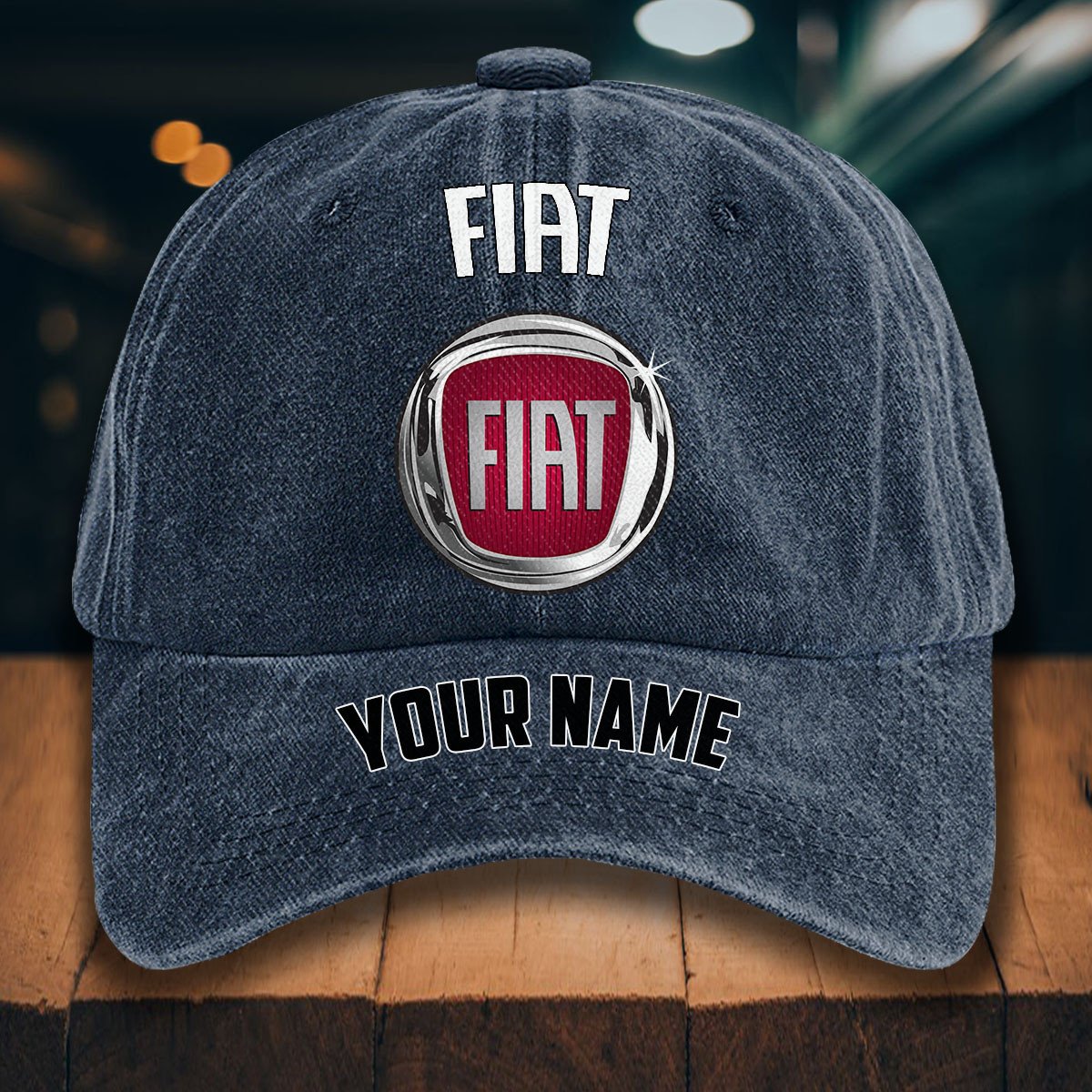 Fiat Gewaschene Denim-Kappe – Bild 7