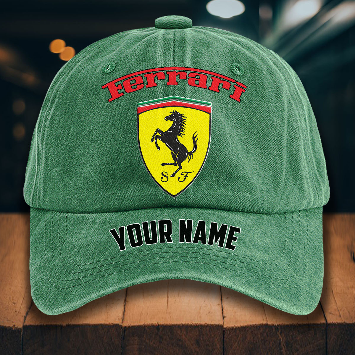 Ferrari Gewaschene Denim-Kappe – Bild 3