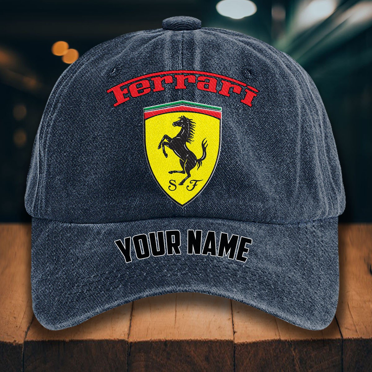 Ferrari Gewaschene Denim-Kappe – Bild 7