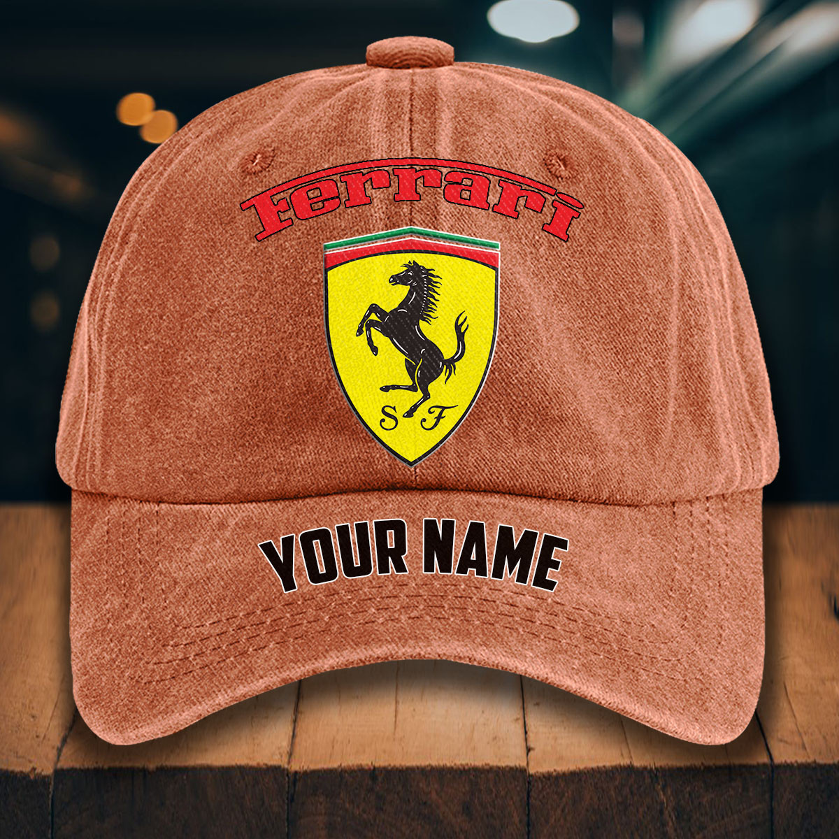 Ferrari Gewaschene Denim-Kappe – Bild 8