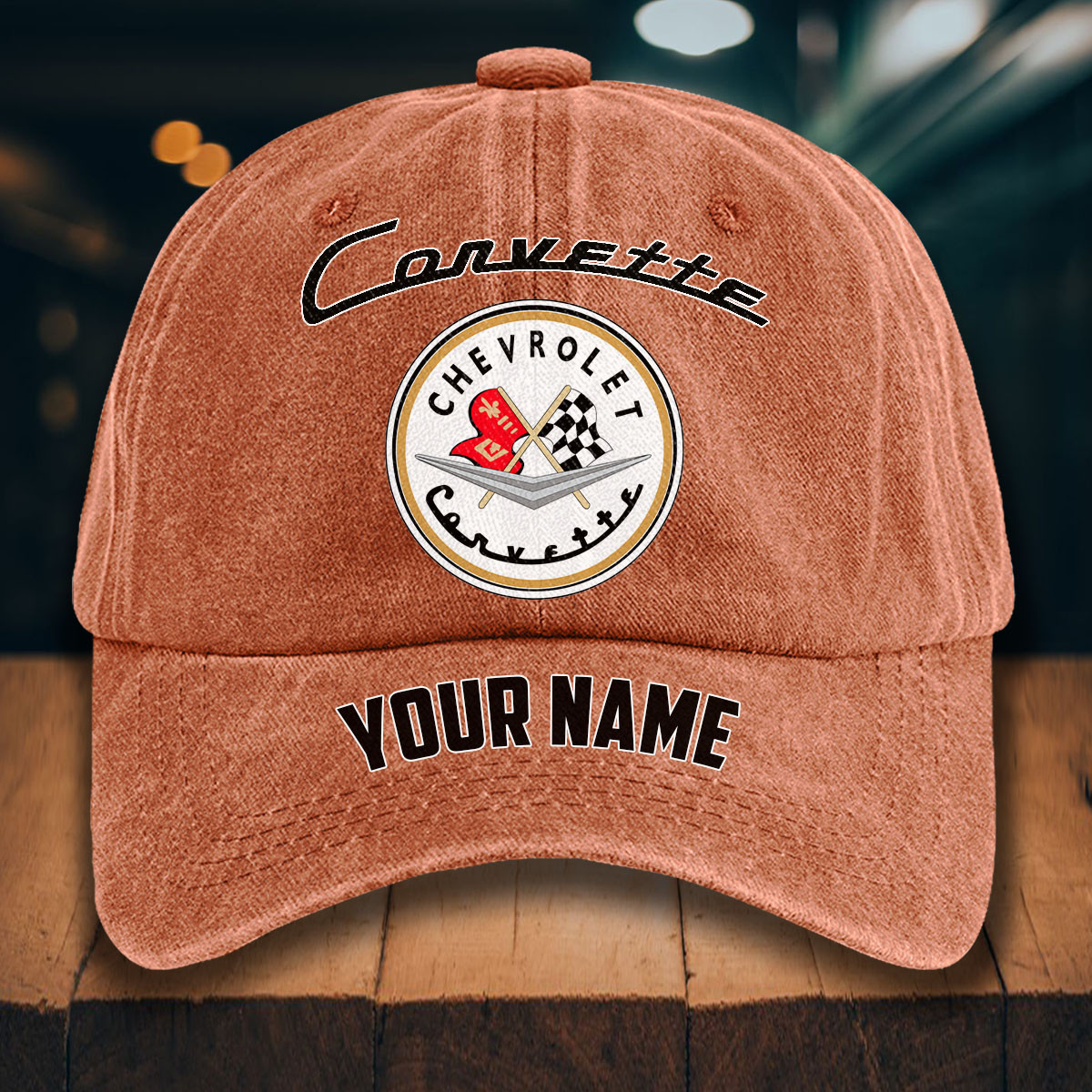 Corvette C1 Gewaschene Denim-Kappe – Bild 8