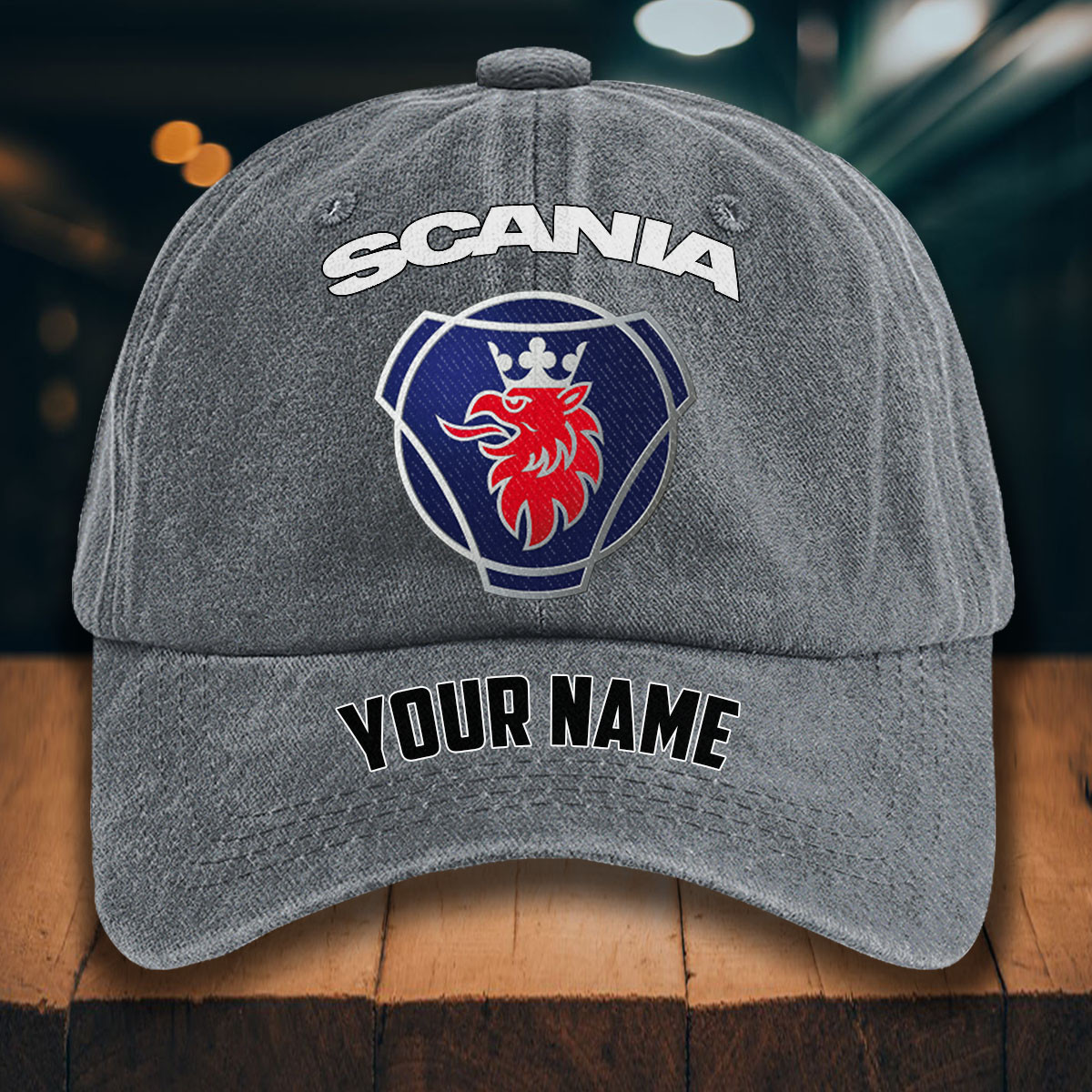 Scania Gewaschene Denim-Kappe – Bild 4