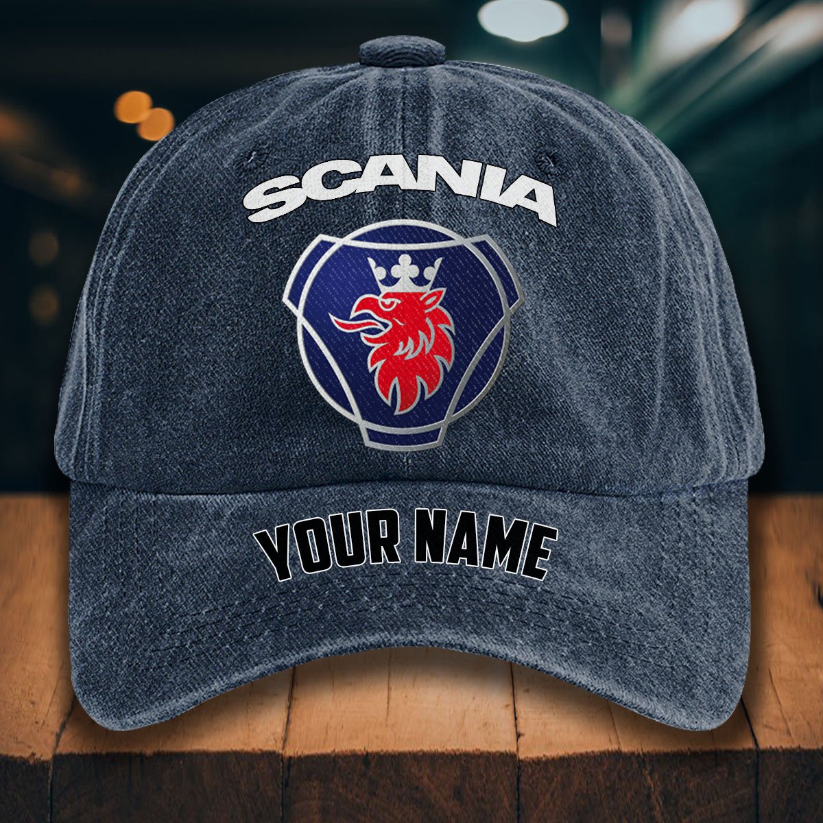 Scania Gewaschene Denim-Kappe – Bild 7