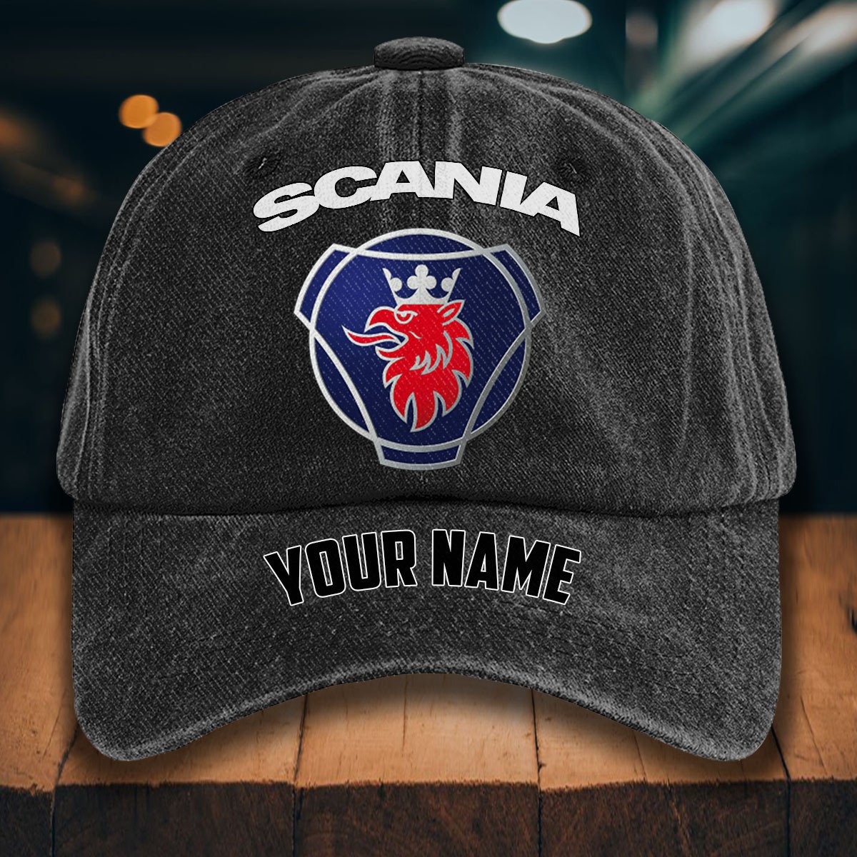 Scania Gewaschene Denim-Kappe