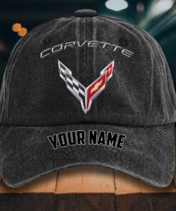 Chevrolet Corvette Gewaschene Denim-Kappe