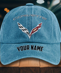 Alternative view of Corvette C7 Gewaschene Denim-Kappe