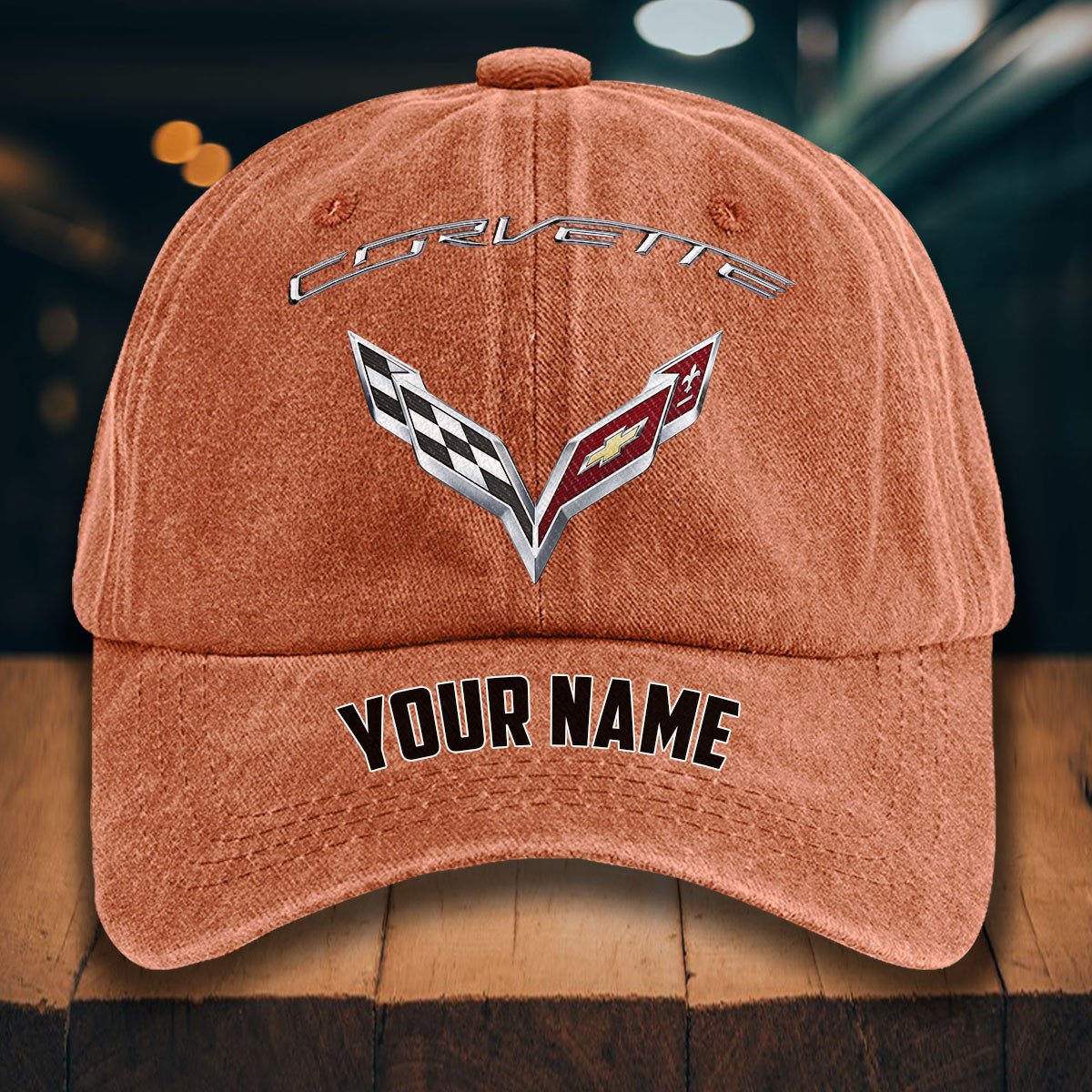 Corvette C7 Gewaschene Denim-Kappe – Bild 8