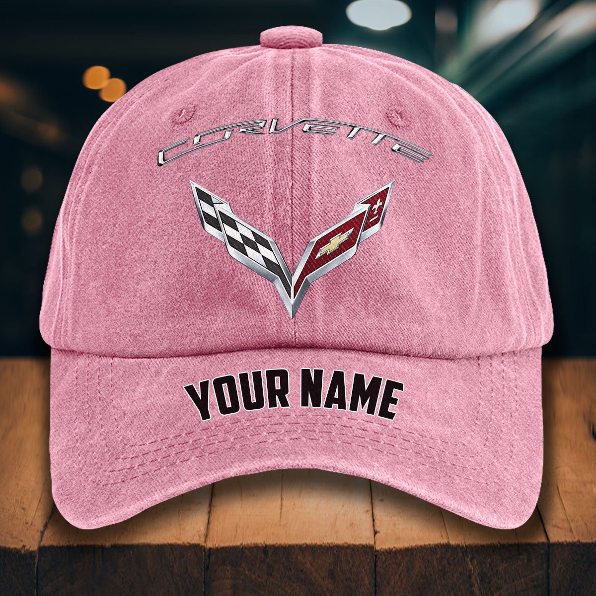 Corvette C7 Gewaschene Denim-Kappe – Bild 9