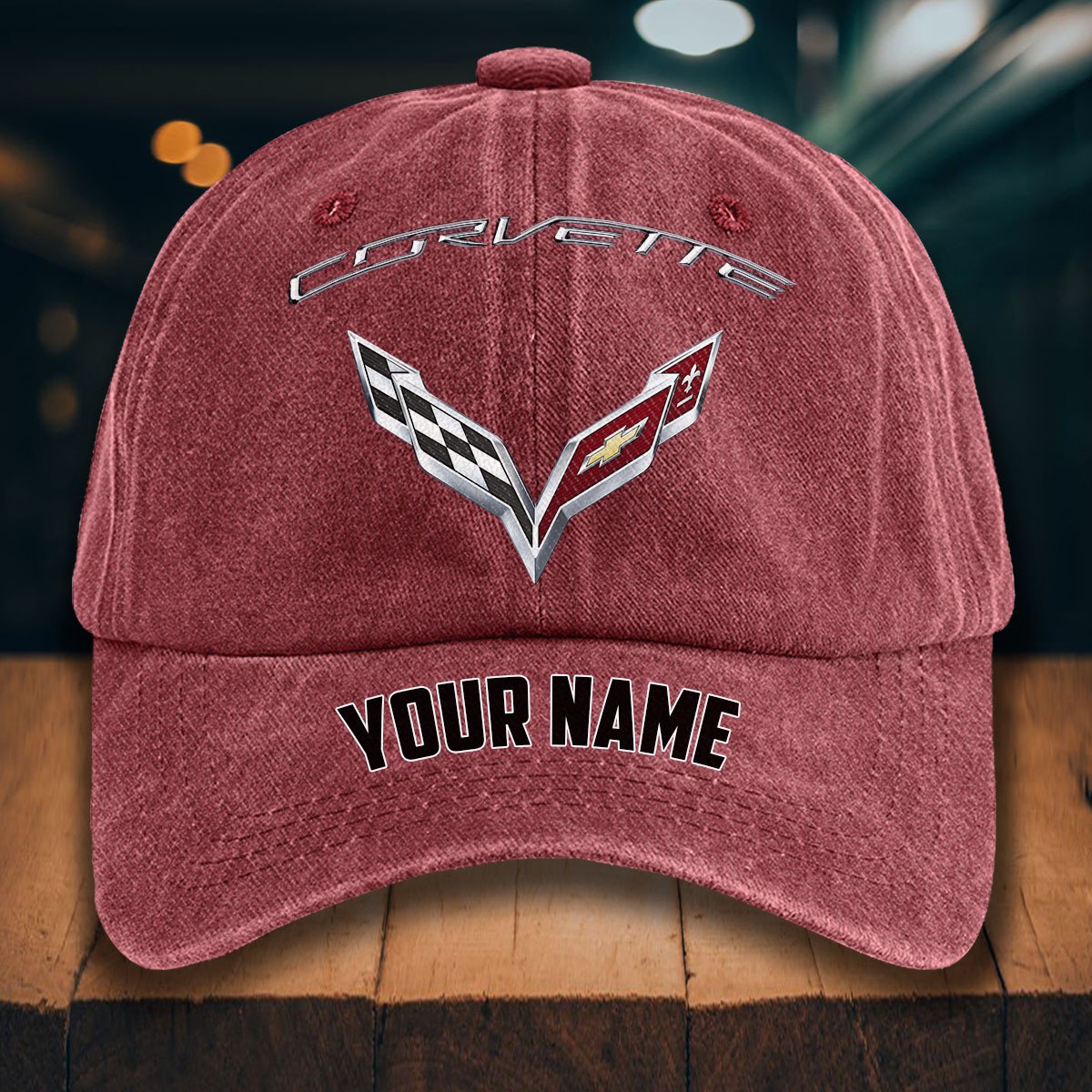 Corvette C7 Gewaschene Denim-Kappe – Bild 14