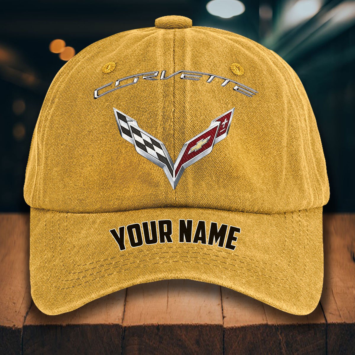 Corvette C7 Gewaschene Denim-Kappe – Bild 15