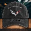 Corvette C7 Gewaschene Denim-Kappe