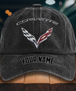 Corvette C7 Gewaschene Denim-Kappe