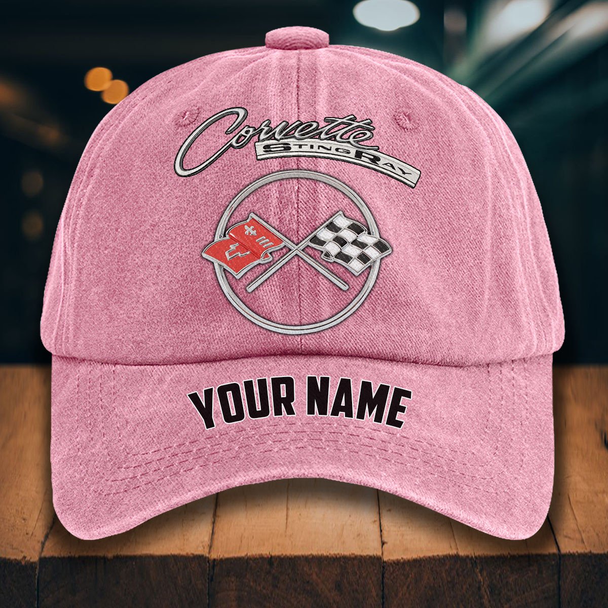 Corvette C2 Gewaschene Denim-Kappe – Bild 9