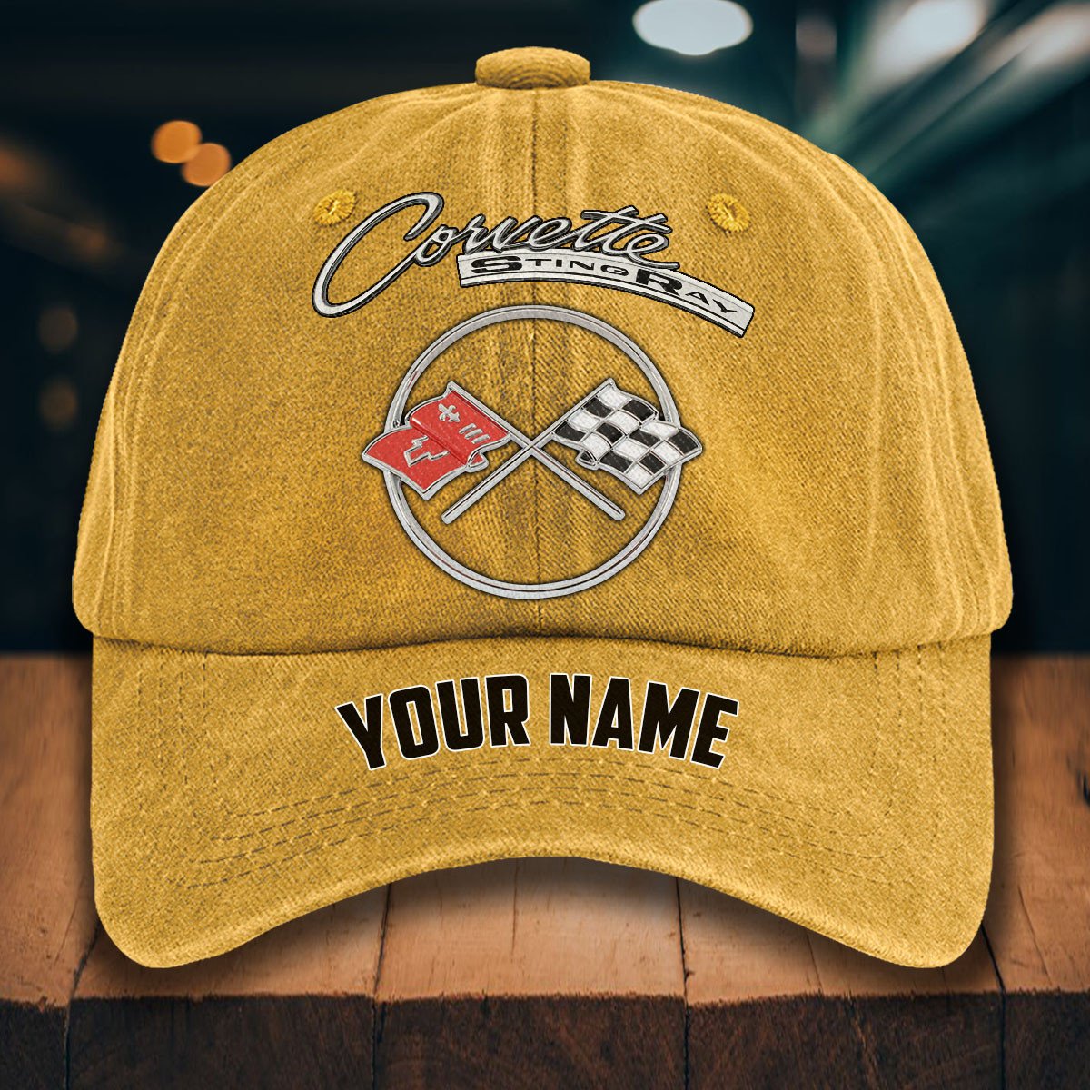 Corvette C2 Gewaschene Denim-Kappe – Bild 15