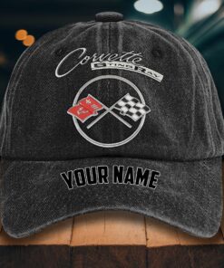 Corvette C2 Gewaschene Denim-Kappe