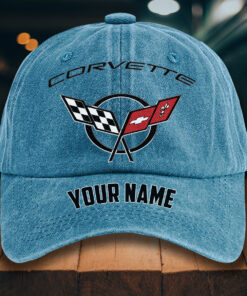 Alternative view of Corvette C5 Gewaschene Denim-Kappe