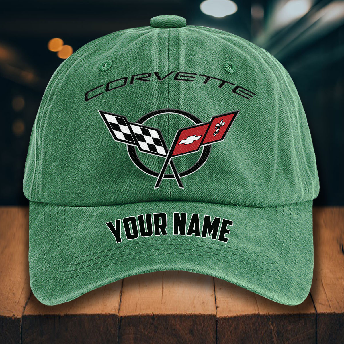 Corvette C5 Gewaschene Denim-Kappe – Bild 3