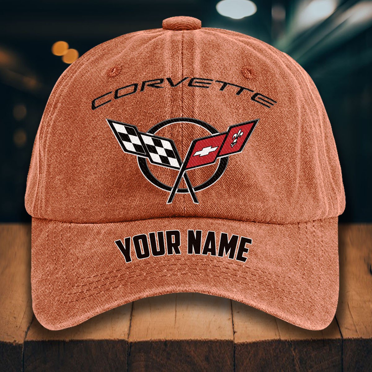 Corvette C5 Gewaschene Denim-Kappe – Bild 8