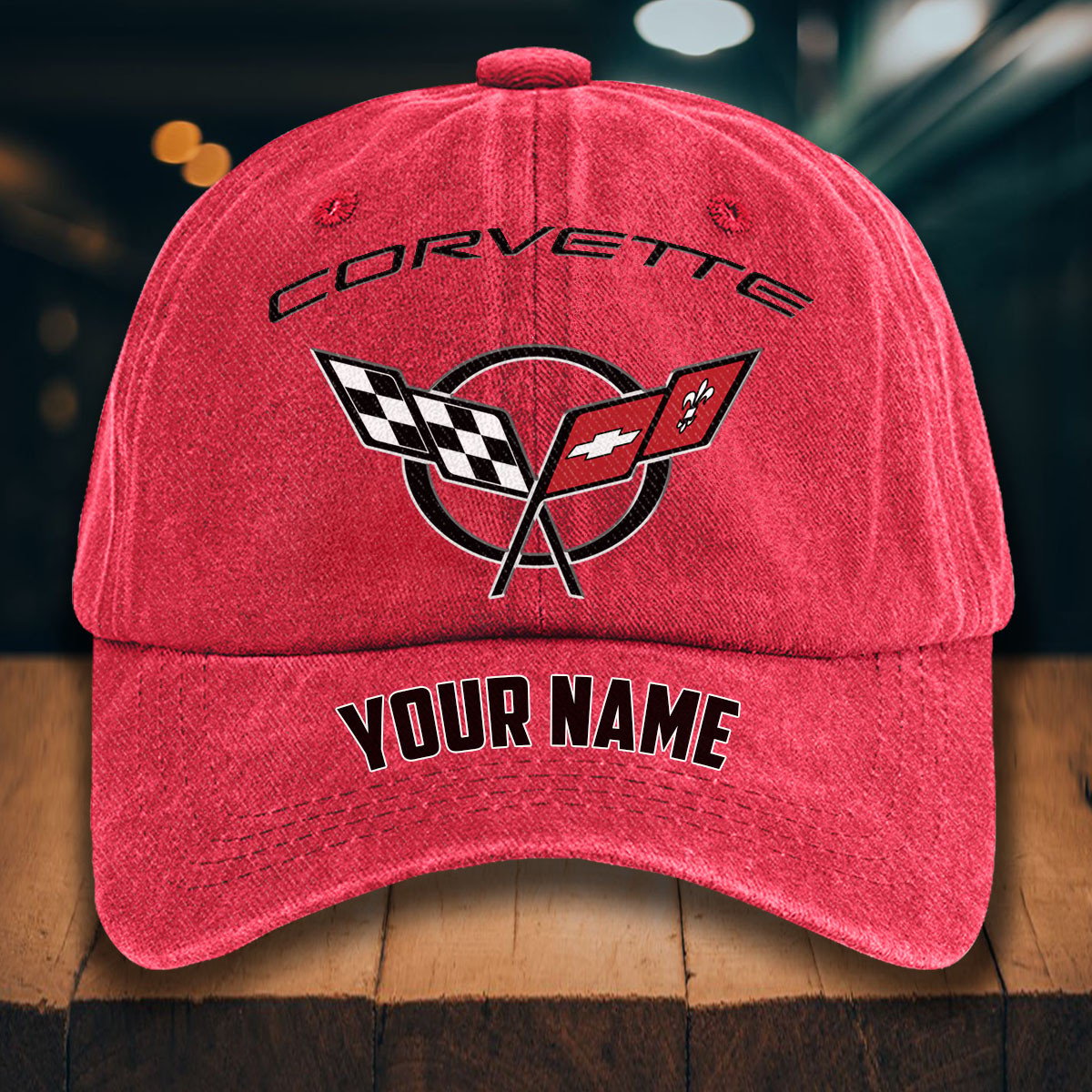 Corvette C5 Gewaschene Denim-Kappe – Bild 12