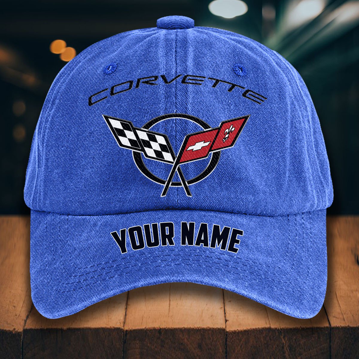 Corvette C5 Gewaschene Denim-Kappe – Bild 13
