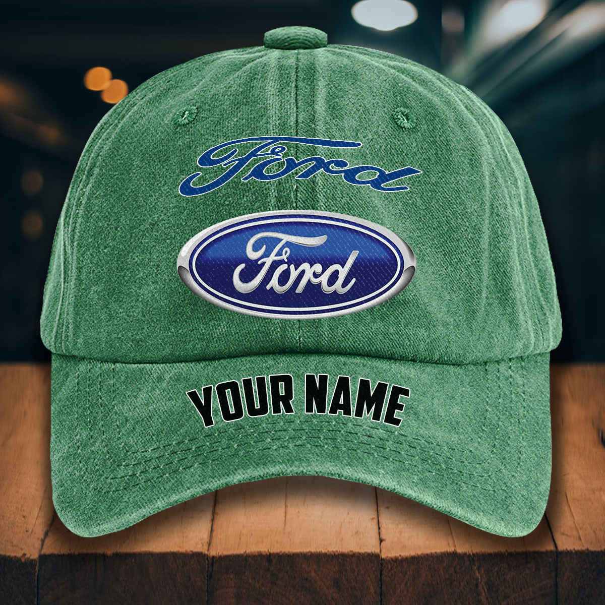 Ford Gewaschene Denim-Kappe – Bild 3