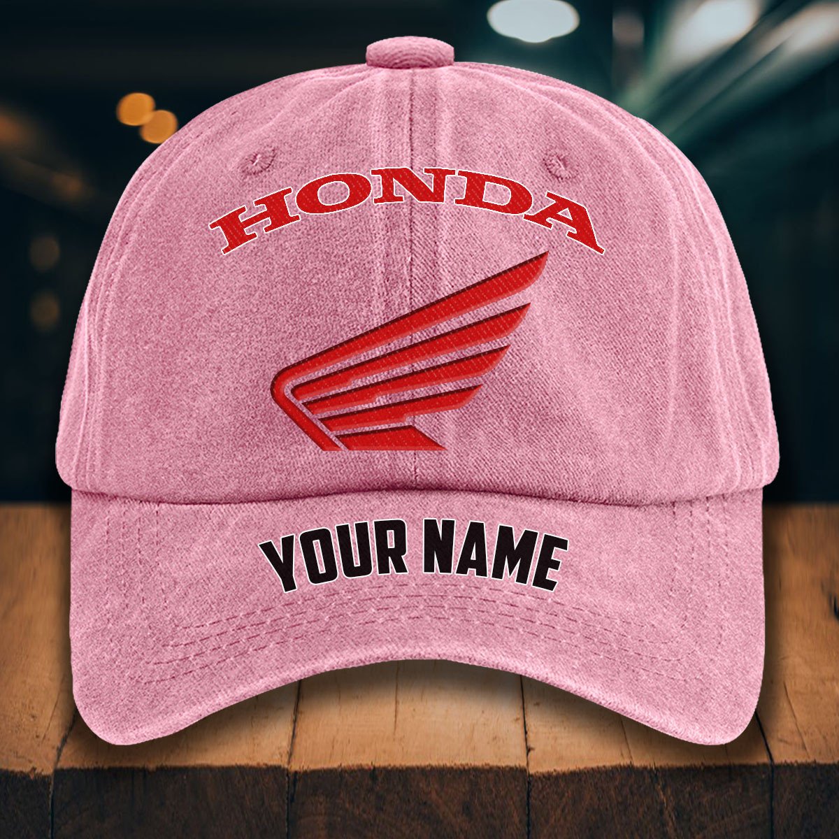 Honda Motorcycle Gewaschene Denim-Kappe – Bild 9