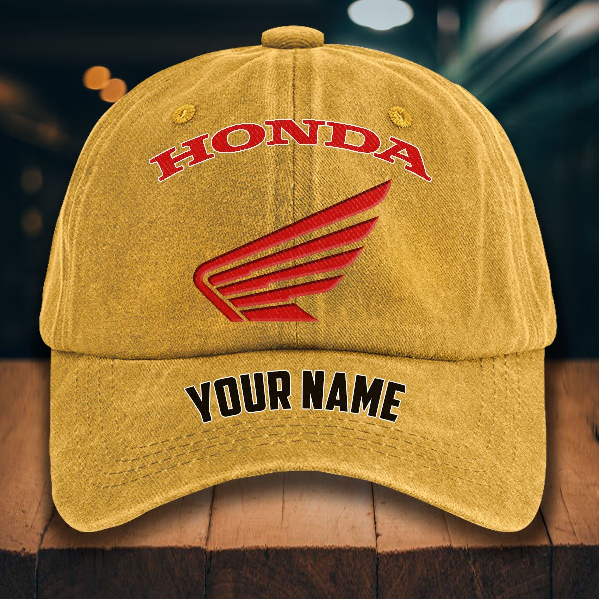 Honda Motorcycle Gewaschene Denim-Kappe – Bild 15