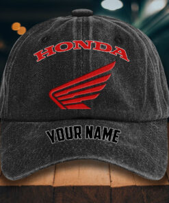 Honda Motorcycle Gewaschene Denim-Kappe