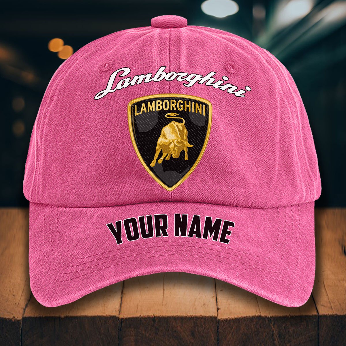Lamborghini Gewaschene Denim-Kappe – Bild 10