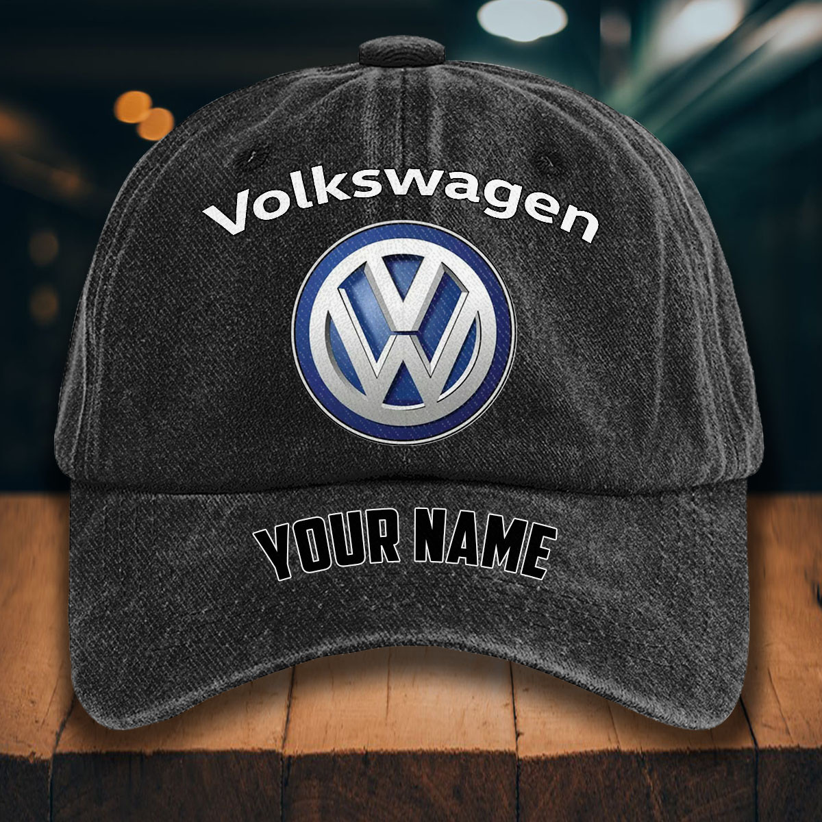 Volkswagen Gewaschene Denim-Kappe