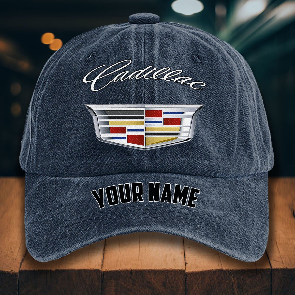 Cadillac Gewaschene Denim-Kappe – Bild 7