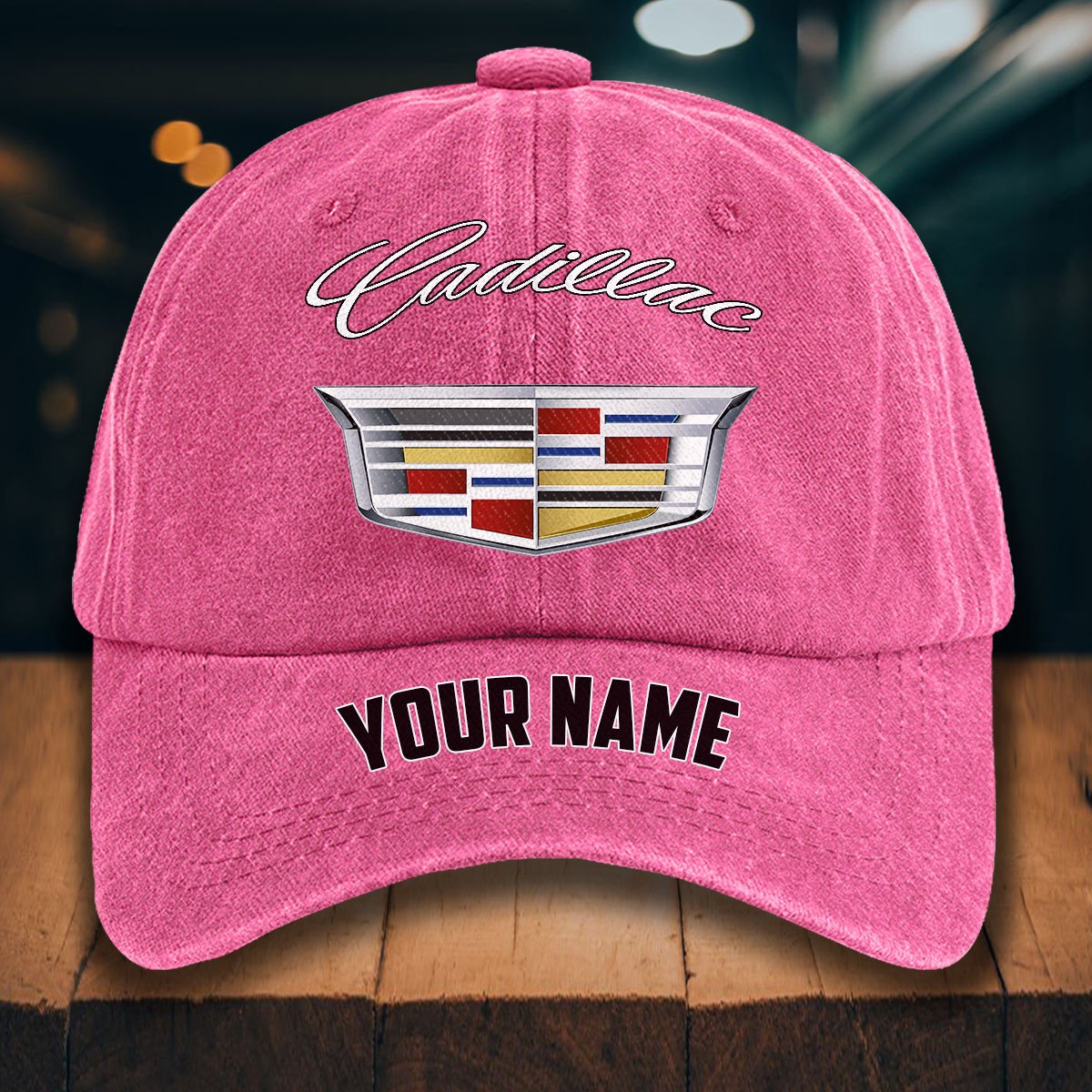 Cadillac Gewaschene Denim-Kappe – Bild 10