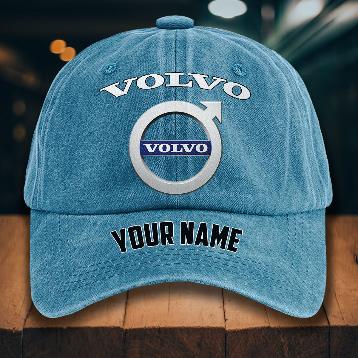 Volvo Gewaschene Denim-Kappe – Bild 2