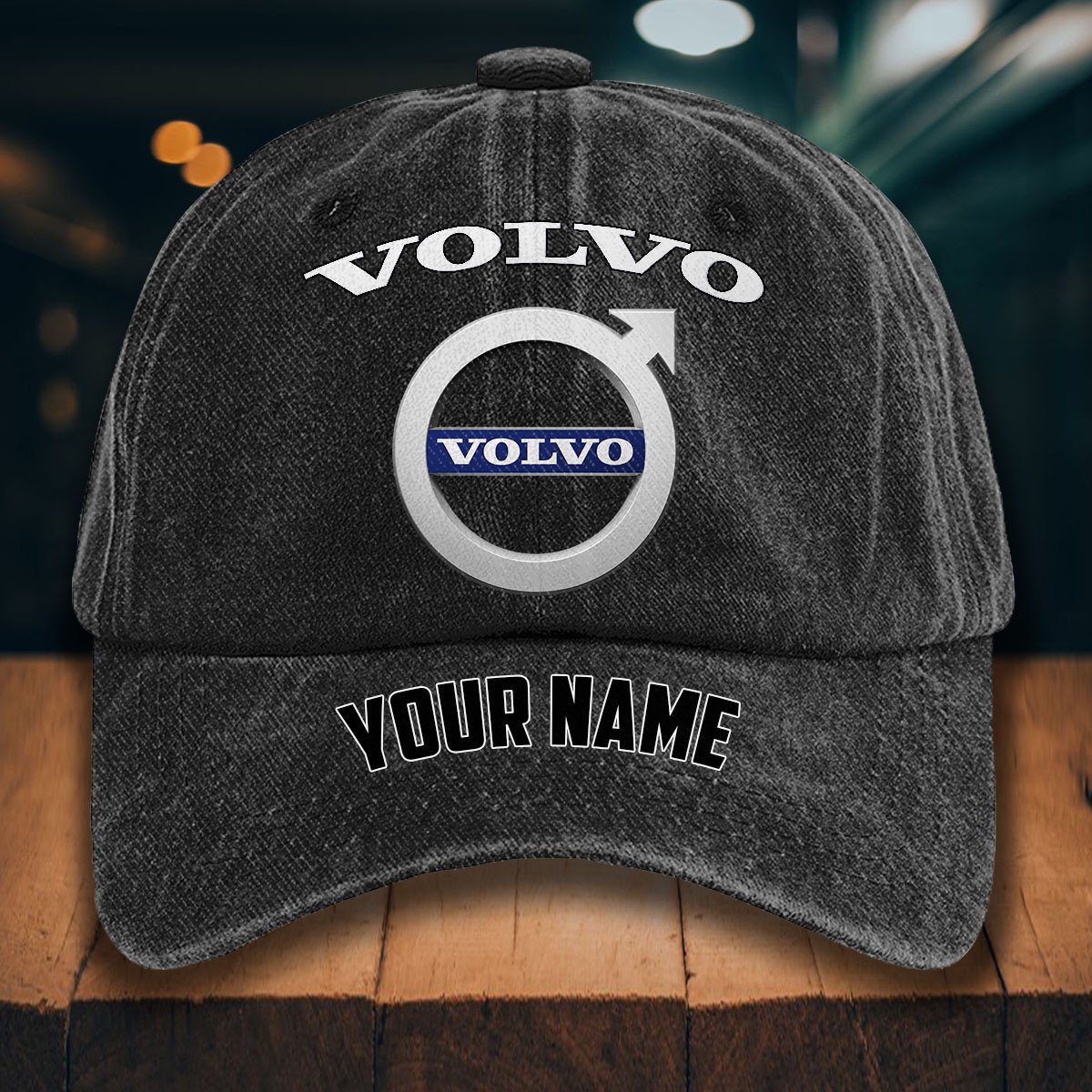 Volvo Gewaschene Denim-Kappe