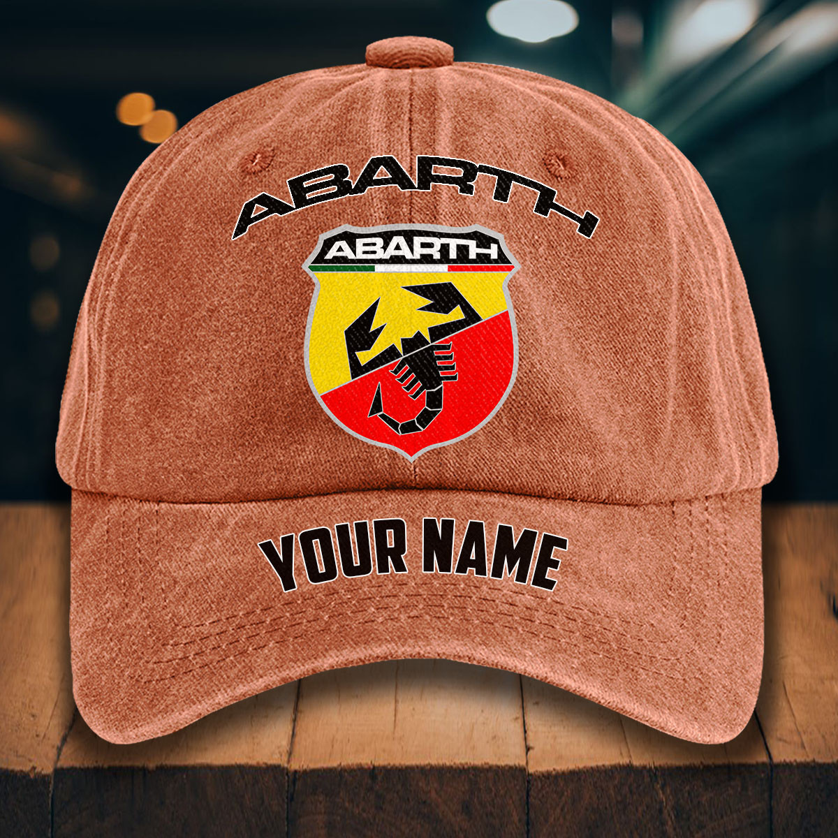 Abarth Gewaschene Denim-Kappe – Bild 8