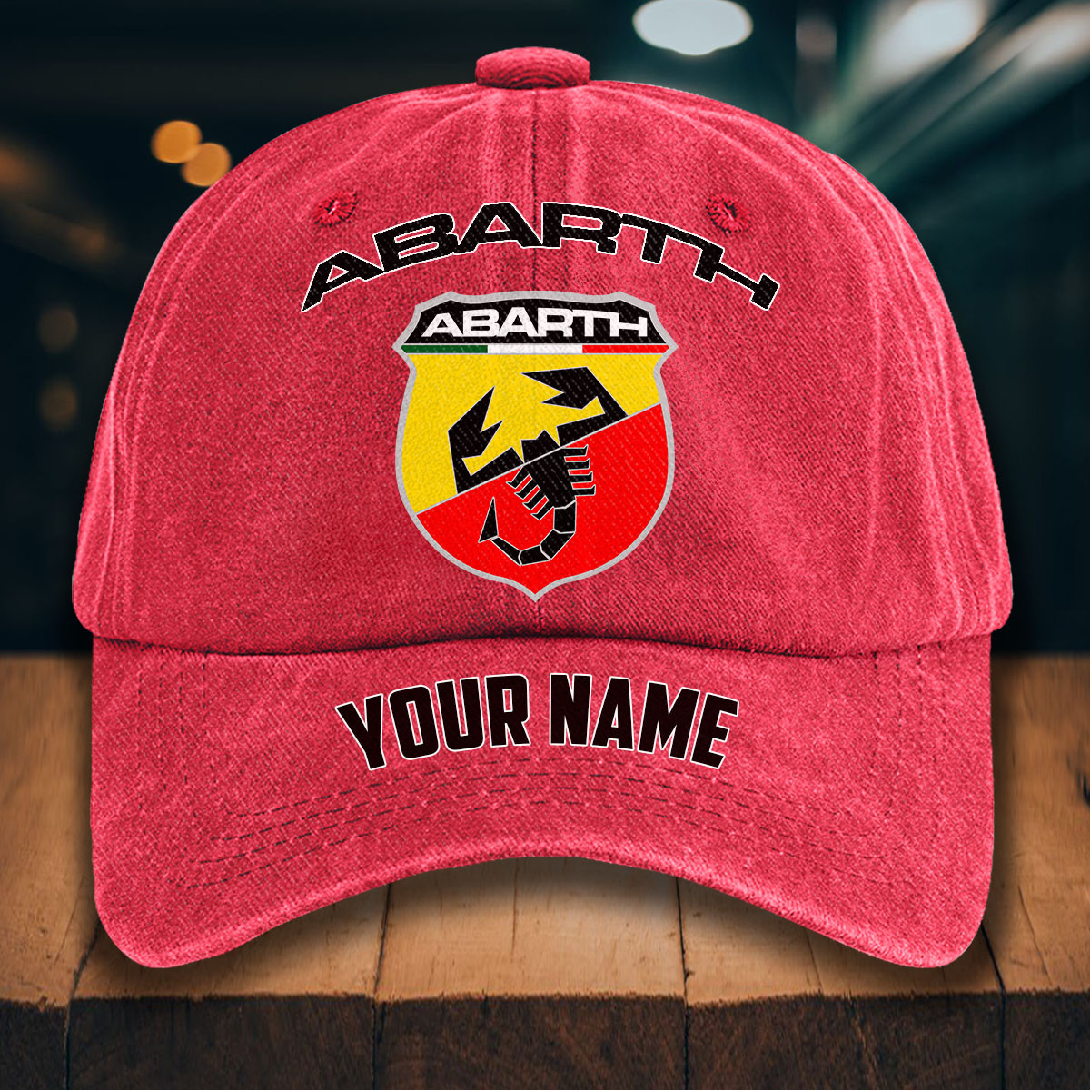 Abarth Gewaschene Denim-Kappe – Bild 12