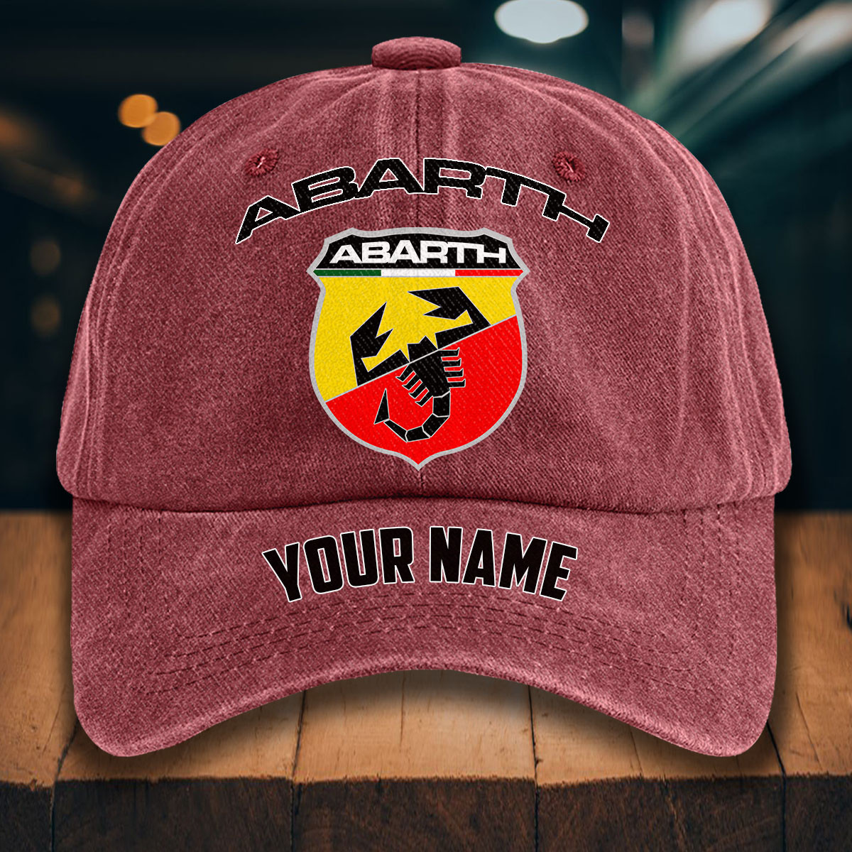 Abarth Gewaschene Denim-Kappe – Bild 14