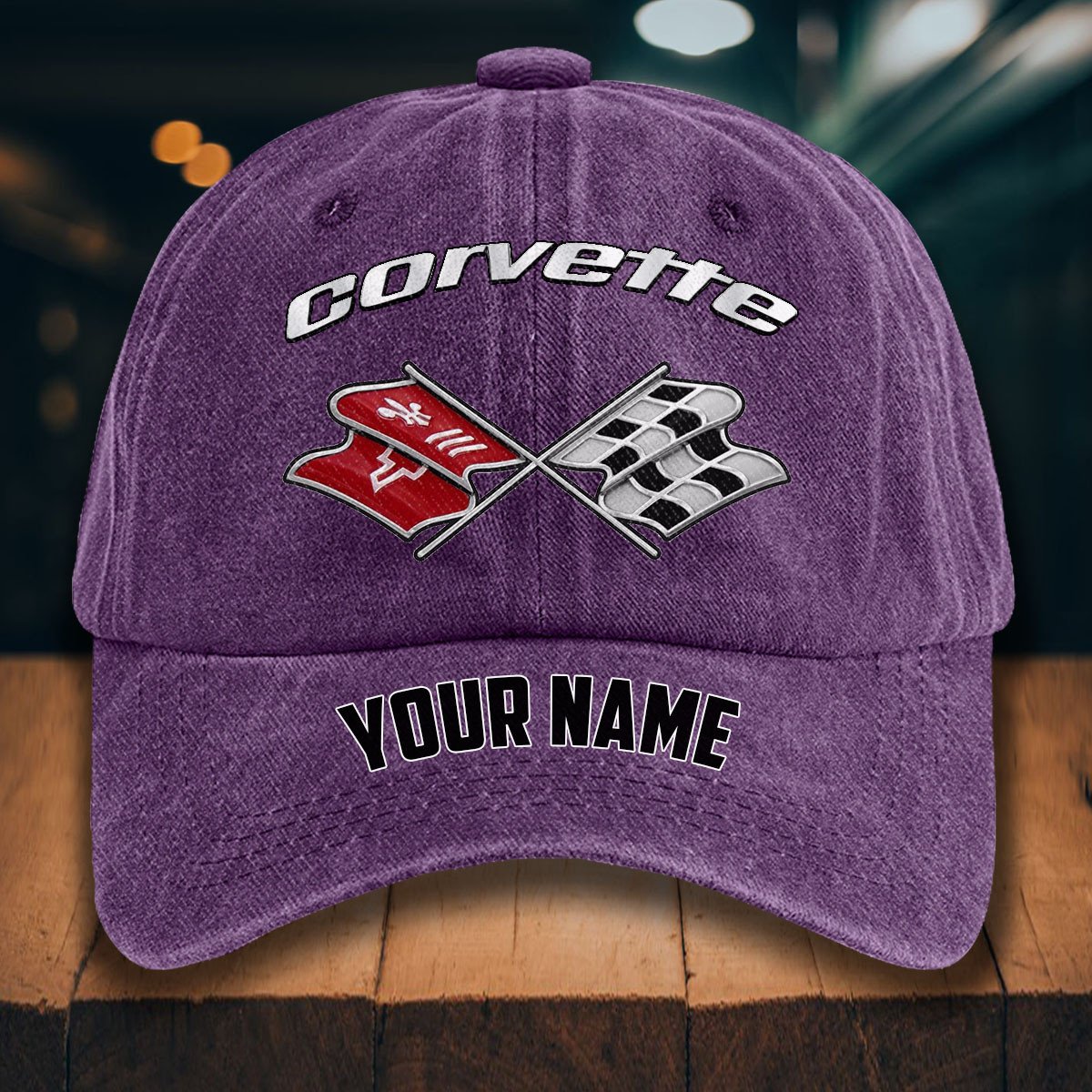 Corvette C3 Gewaschene Denim-Kappe – Bild 11