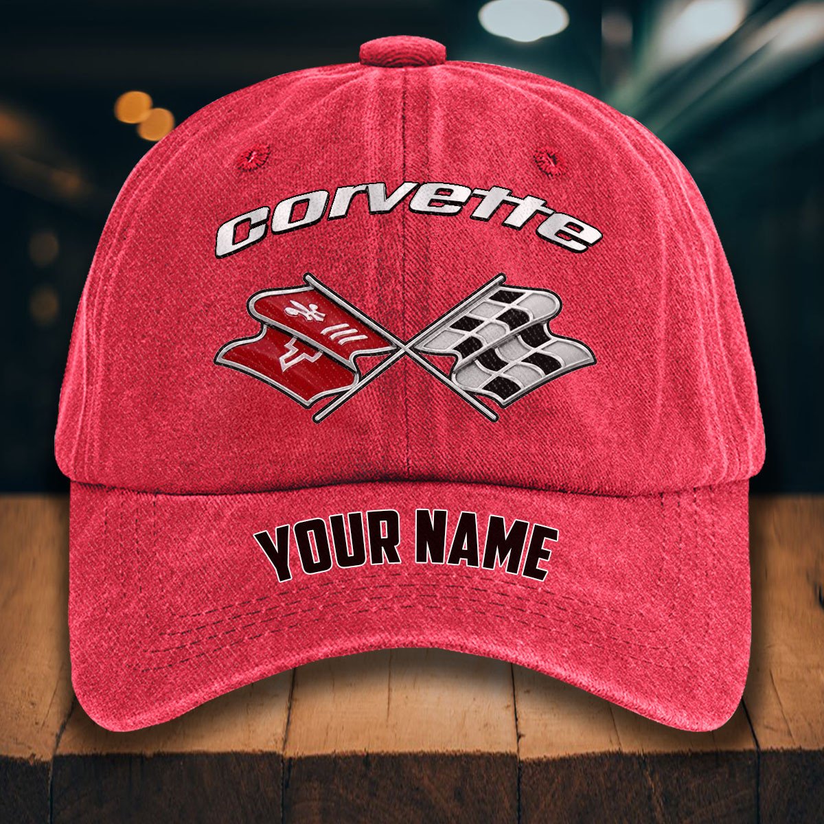 Corvette C3 Gewaschene Denim-Kappe – Bild 12