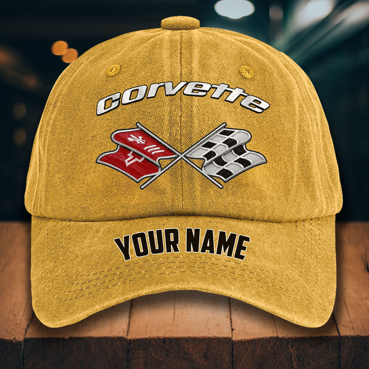 Corvette C3 Gewaschene Denim-Kappe – Bild 15