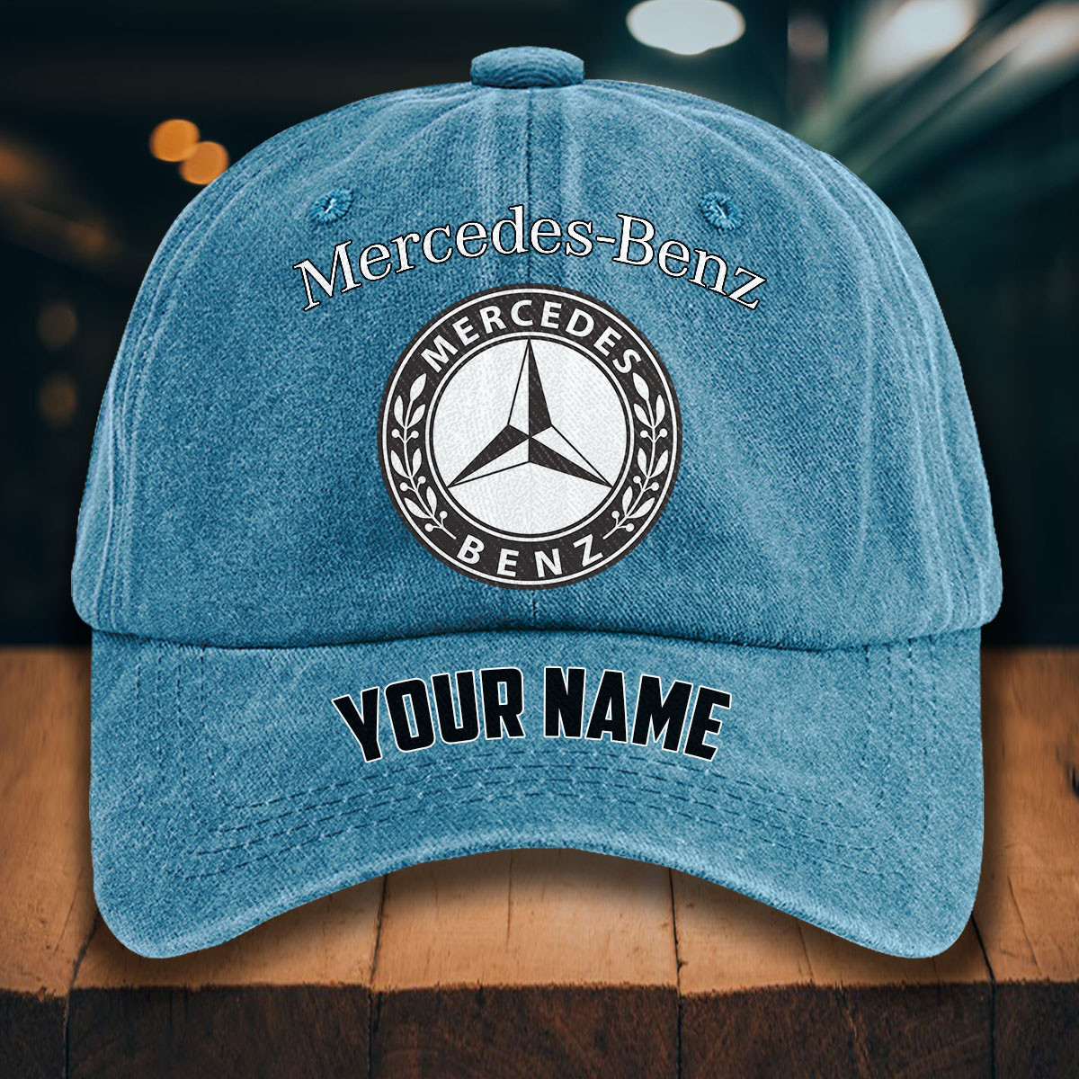 Mercedes-Benz Gewaschene Denim-Kappe – Bild 2