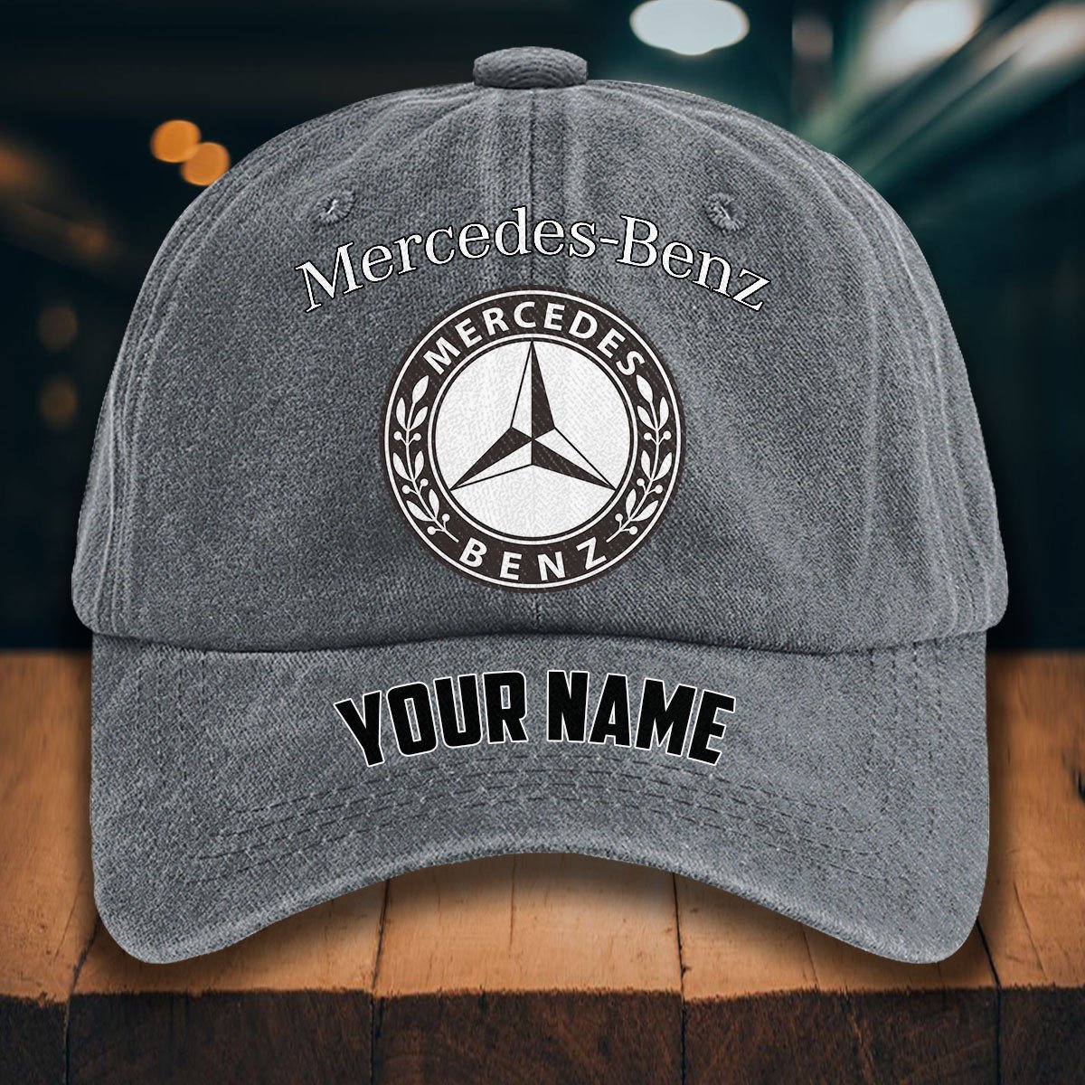 Mercedes-Benz Gewaschene Denim-Kappe – Bild 4