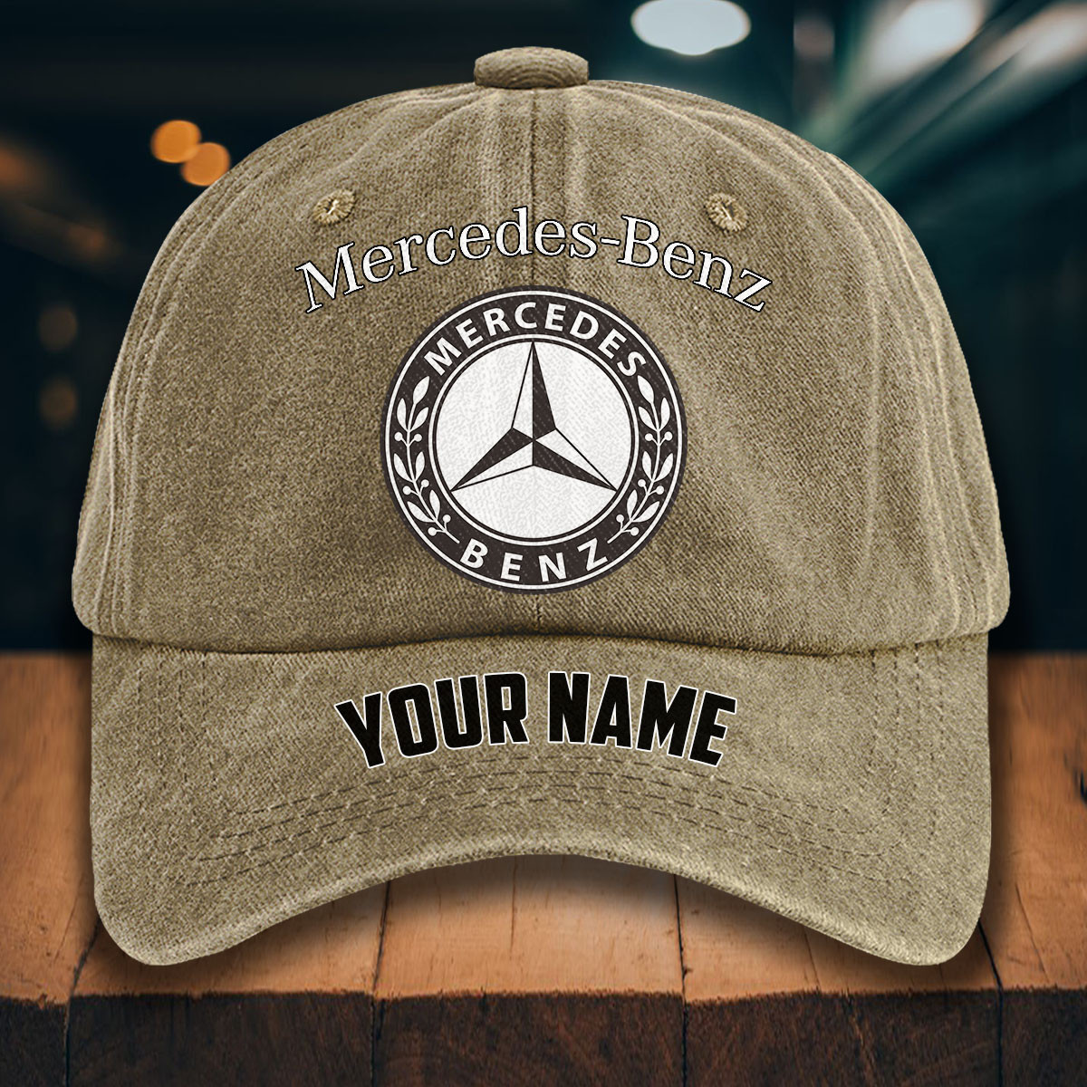 Mercedes-Benz Gewaschene Denim-Kappe – Bild 5