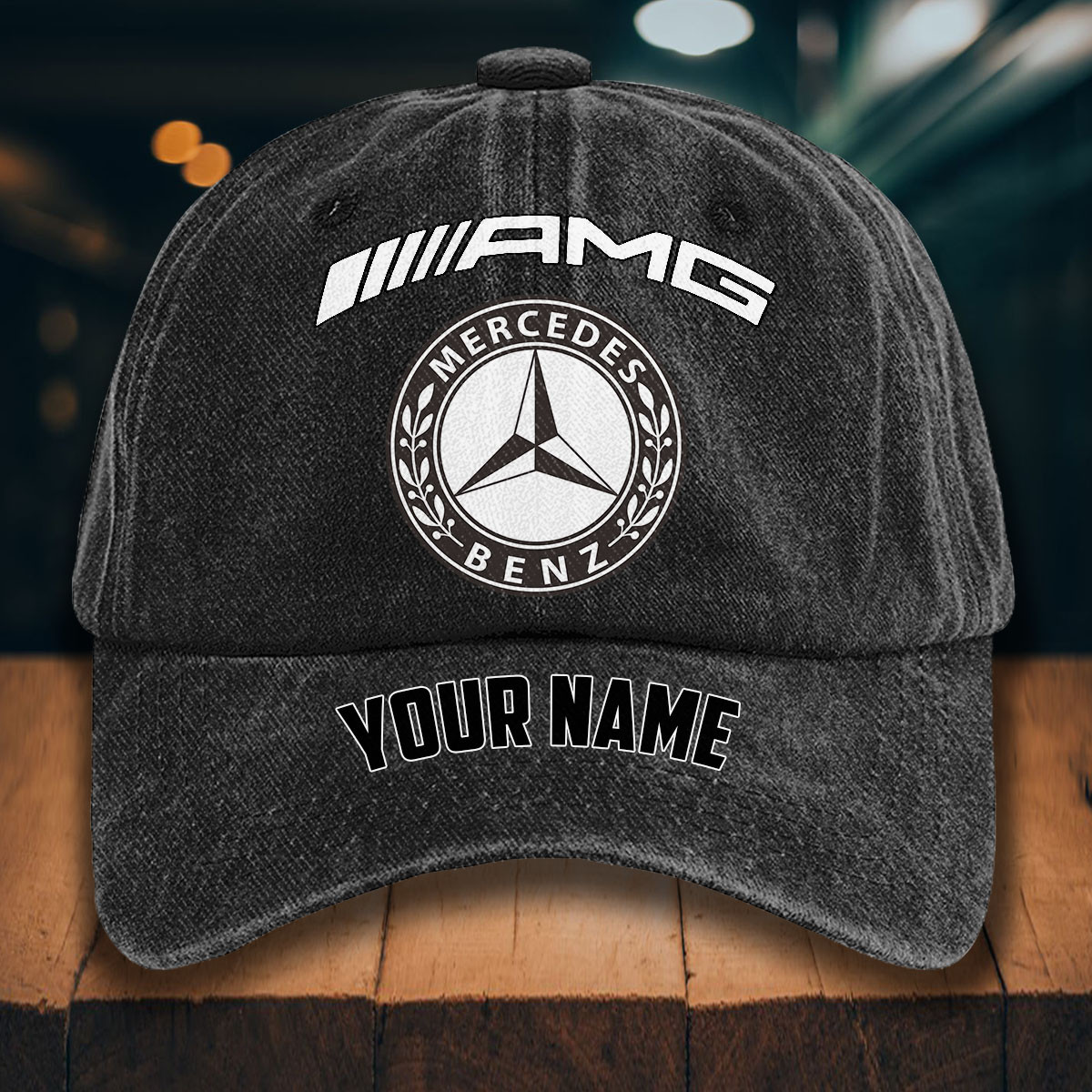 Mercedes-AMG Gewaschene Denim-Kappe