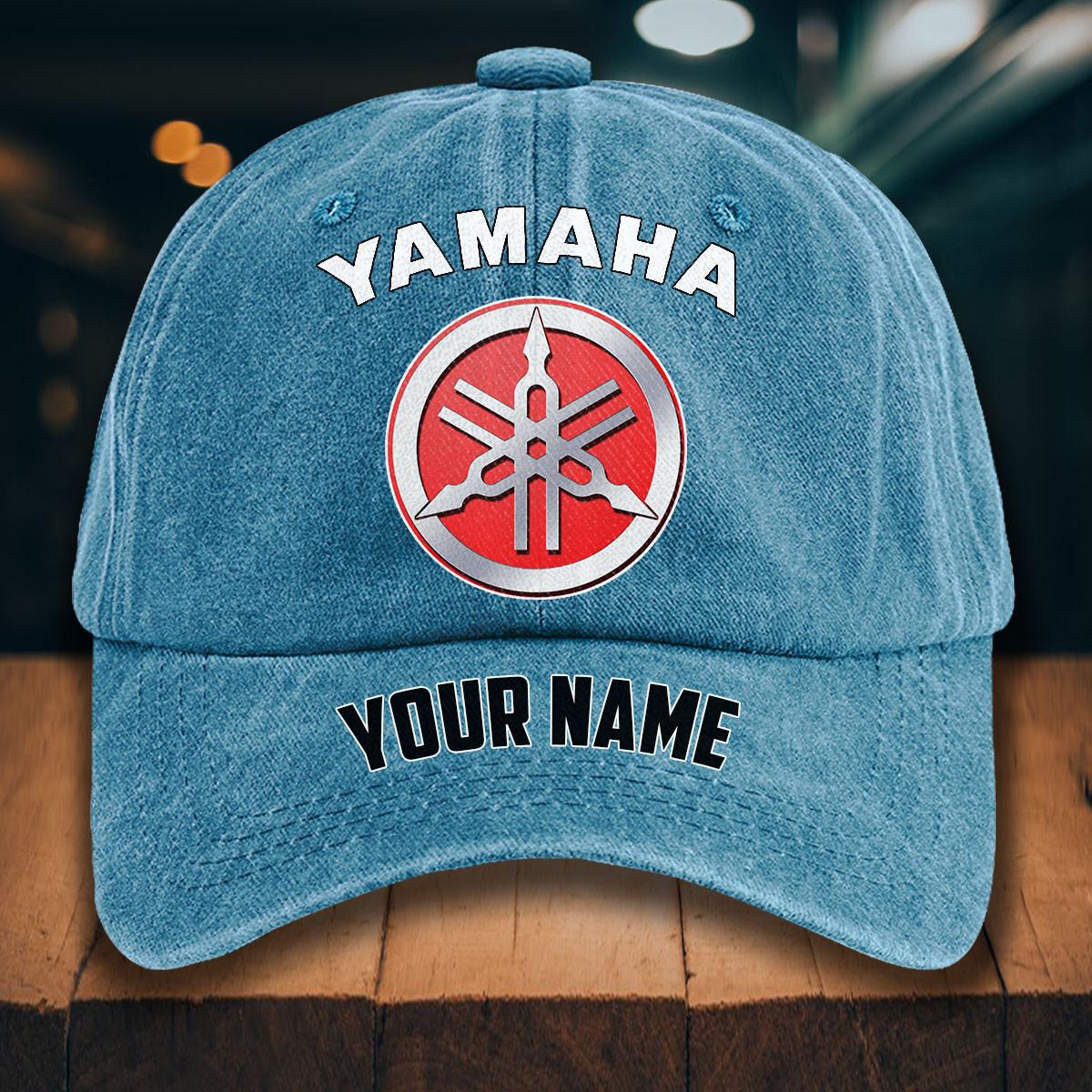 Yamaha Gewaschene Denim-Kappe – Bild 2