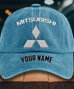 Alternative view of Mitsubishi Gewaschene Denim-Kappe