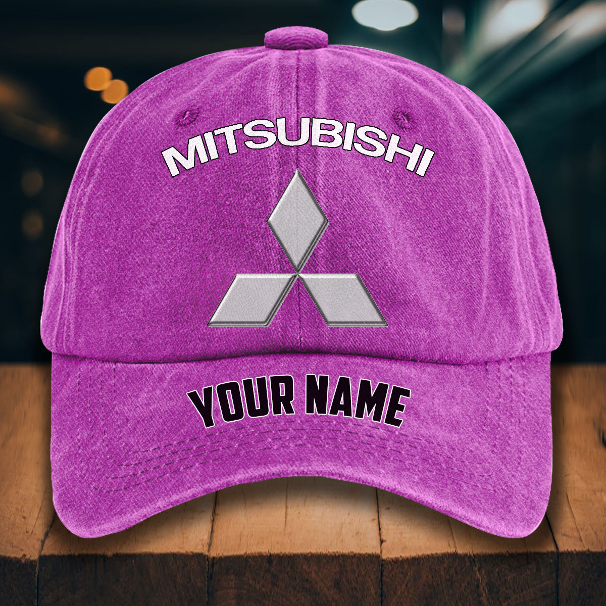 Mitsubishi Gewaschene Denim-Kappe – Bild 6